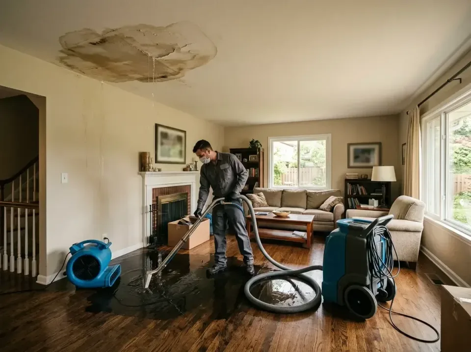attic-pipe-burst-ceiling-drip-008 — frequently asked questions, Water Damage Restoration & Carpet Care in Ozark, AR